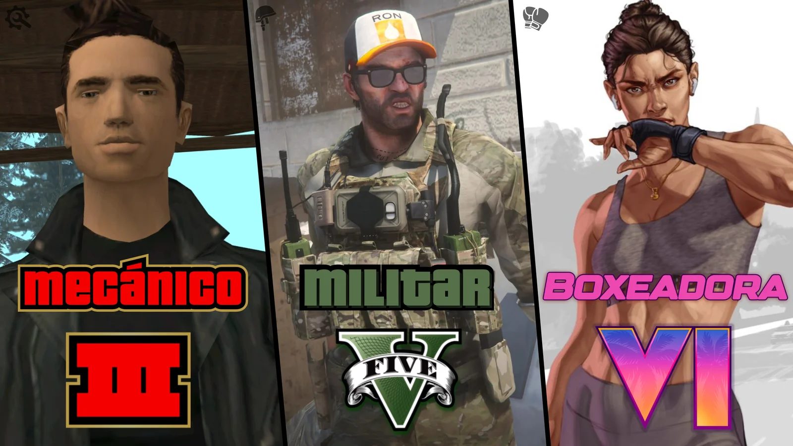 Así fue el pasado de los protagonistas de la saga GTA