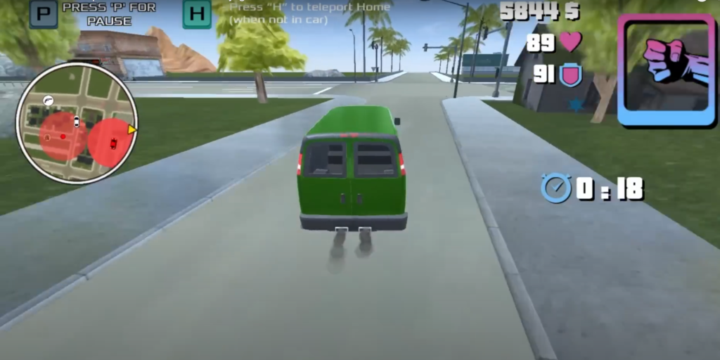 HUD de la copia de GTA